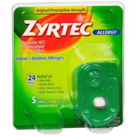 Zyrtec alérgicos comprimidos de 10 mg 5 ea (Pack de 3)