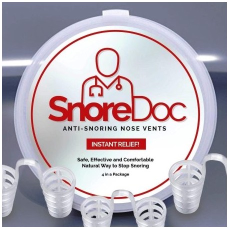 SnoreDoc (TM) Lucha contra el ronquido nasal Vents - Alivio del ronquido natural e Instant - dejar de roncar ayuda del sueño - 