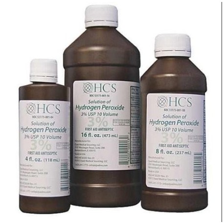  0201 peróxido de hidrógeno Botella 8 oz PK12 G1953309