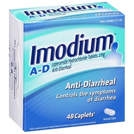 3 Pack Imodium antidiarreicos Clorhidrato de loperamida 48 Caplets Cada