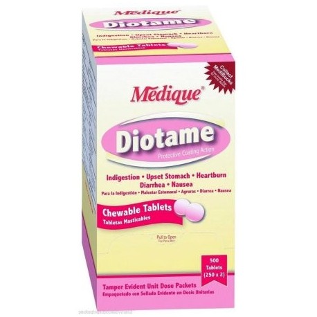 Diotame Protective Coating Tablets Diarrea de alivio de 5 cajas (500 tabletas) MS-71190