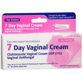  Clotrimazole 7 dentro de la vagina Cream 45 g (Pack de 2)