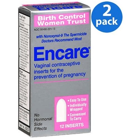  laboratorios Encare anticonceptivo vaginal 12 Ct 2pk Bundle