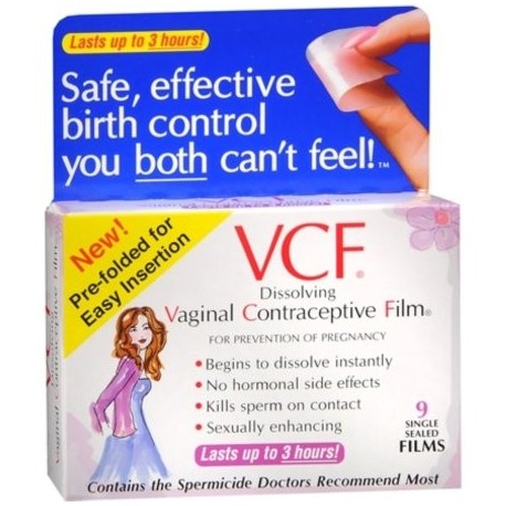  vaginal anticonceptivo Films 9 cada uno (paquete de 6)