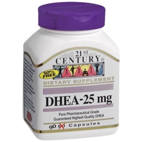  DHEA-25 mg Cápsulas 90 ea (Pack de 3)