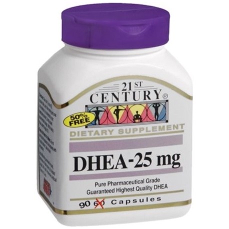  DHEA-25 mg Cápsulas 90 ea (Pack de 4)