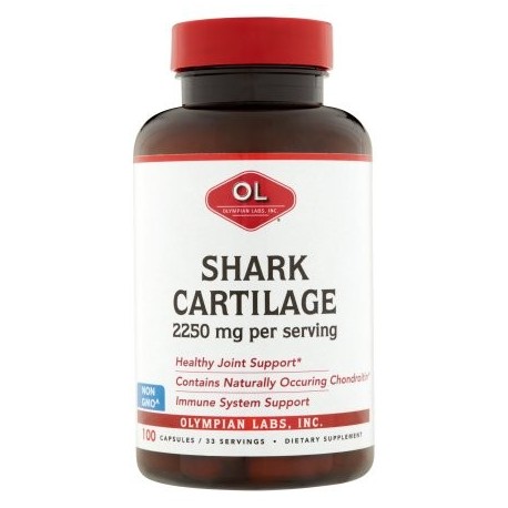 Olympian Labs cartílago de tiburón cápsulas 2250 mg 100 recuento