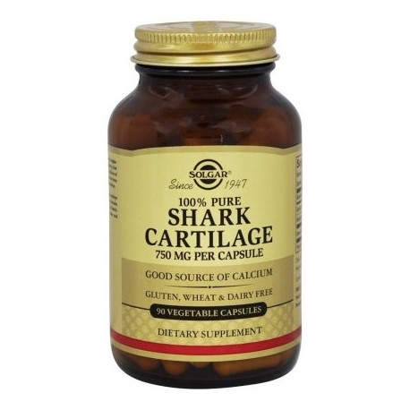 Solgar - 100% puro cartílago de tiburón 750 mg. - 90 cápsulas