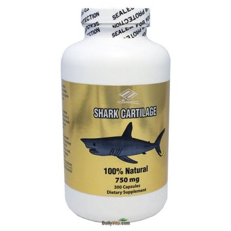 NuHealth cartílago de tiburón de 750 mg a 300 Cápsulas