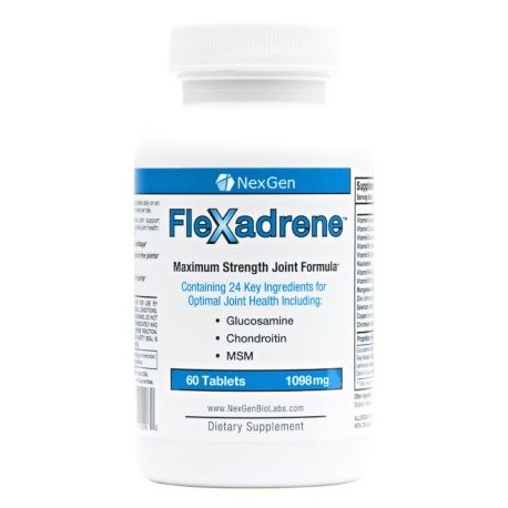 Flexadrene - La Fórmula articulación más completa con 24 Premium Ingredients Incluyendo grado farmacéutico glucosamina Chron