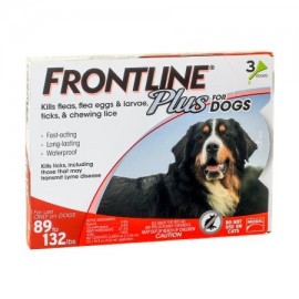 Frontline Plus control de pulgas y garrapatas para XL Perros 89 a 132 libras y 3 Tratamientos
