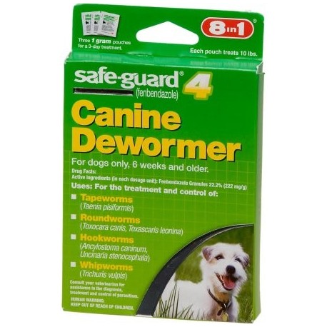 Ocho en Uno Quad Wormer para los perros Pequeño 1 gm