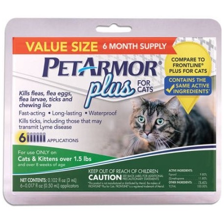 PetArmor Plus para gatos todos los tamaños 6-Conde