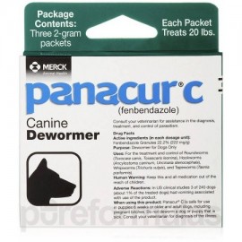 Panacur C fenbendazol Canine Antihelmíntico 2 Gram