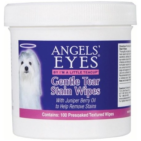 Angels' Eyes Gentle Tear 100 empapado previamente con textura de manchas Wipes