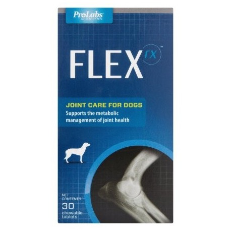 La descripción de marketing Flex Rx cuidado de las articulaciones de los perros 30 comprimidos
