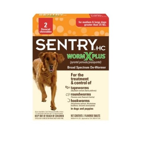 Sentry 17703 HC WormX Plus Amplio Espectro De-Wormer Grande