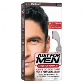 AutoStop hombres de color de pelo el Real Negro buque de EE.UU. Just For Men Marca