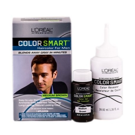 L'Oreal Técnica color Ajustes Color de pelo para los hombres (Color- Medium Brown)