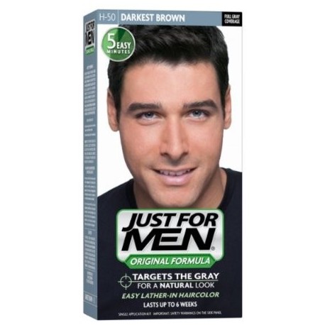 Just For Men Color de Pelo H-50 Brown más oscuro 1 Cada (paquete de 6)