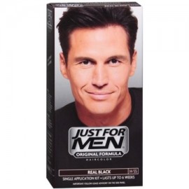 Sólo para hombres de color de cabello H-55 real Negro 1 Cada (Pack de 3)