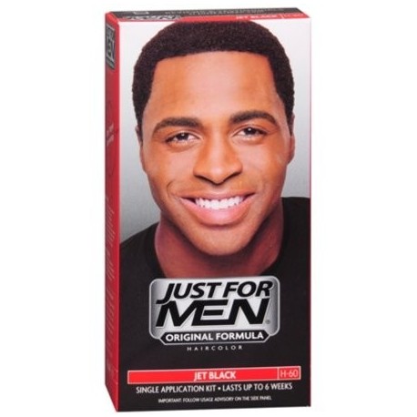 Just For Men Color de pelo Negro Jet 60 1 Cada (paquete de 4)