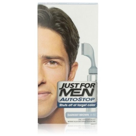 Just For Men AutoStop Color de pelo Darkest Brown A-50 1 ea (Pack de 3)