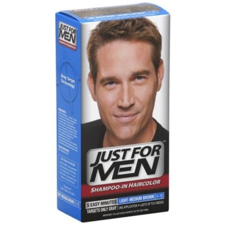 Just For Men Hair Color de luz-marrón medio H30 1 Cada (Pack de 2)
