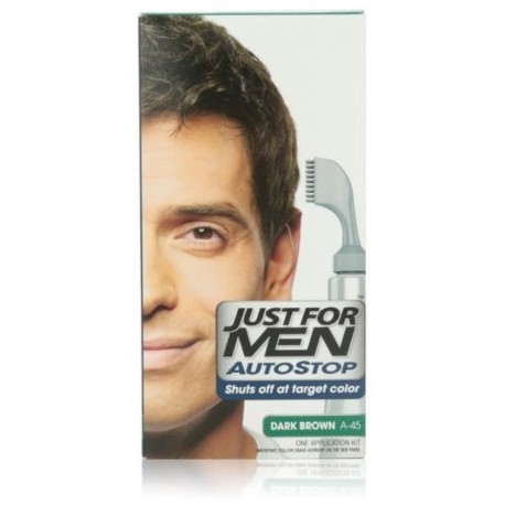 Just For Men AutoStop Color de pelo oscuro Brown A-45 1 Cada (Pack de 2)