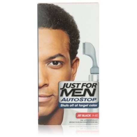 Just For Men AutoStop Foolproof Color de pelo Jet Negro A-60 1 ea (paquete de 6)