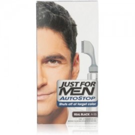 3 Pack - Just For Men AutoStop Color de pelo real Negro A-55 1 Cada