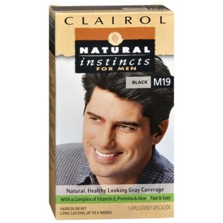 NATURAL INSTINCTS Color de pelo para los hombres Negro M19 1 Cada (Pack de 2)