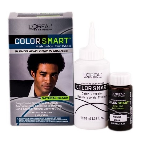 L'Oreal Técnica color Ajustes Color de pelo para los hombres (Color- Negro Natural)