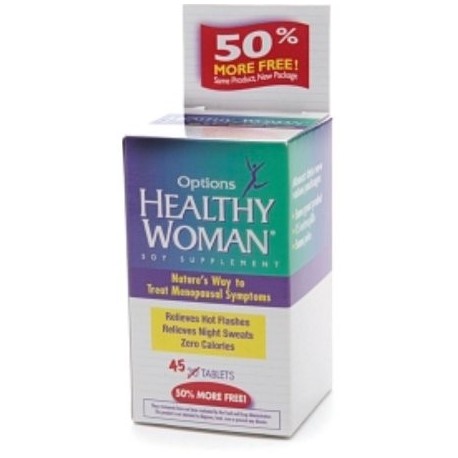 Healthy Woman soja menopausia Suplemento Tablets 45 ea (paquete de 6)