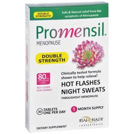 Real Health Laboratories Promensil menopausia Doble Fuerza sofocos y sudores nocturnos Tablets 30 EA (paquete de 4)