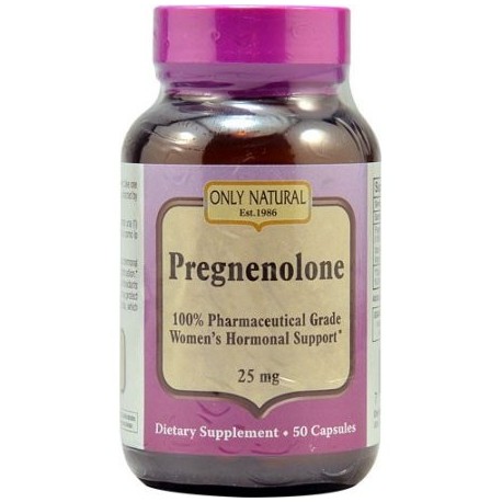 ONLY NATURAL Pregnenolone - 25 mg - 50 Cápsulas