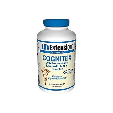 Cognitex con pregnenolona y Cerebro Escudo Life Extension 90 Caps