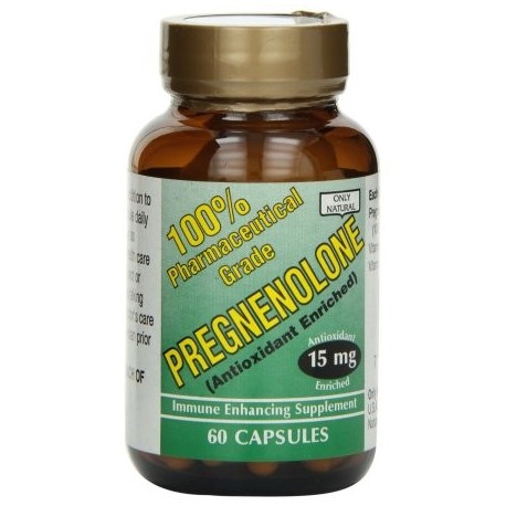 ONLY NATURAL Pregnenolone 15 mg 60 Ct