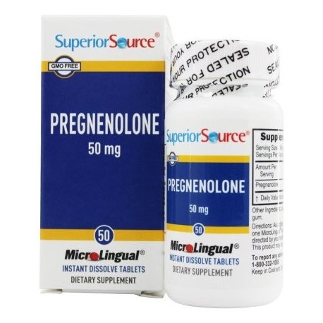 Superior Source - Pregnenolone Instant Dissolve 50 mg. - 50 Tablets