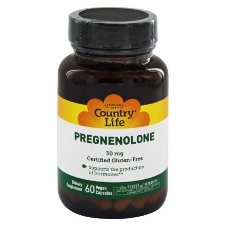 Country Life - Pregnenolone 30 mg. - 60 cápsulas vegetales