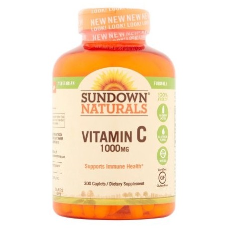 Sundown Naturals Cápsulas de alta potencia de vitamina C La vitamina Suplemento 1000 mg 250 recuento
