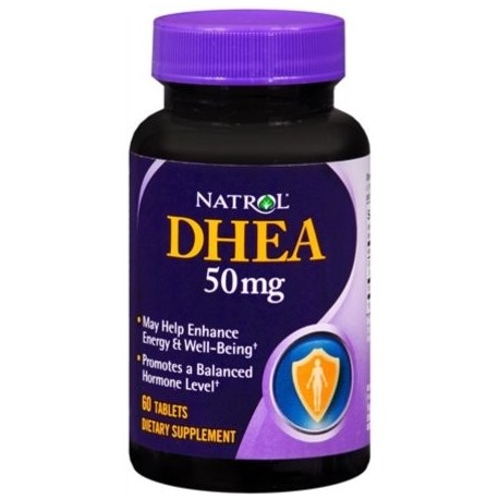 Natrol DHEA 50 mg comprimidos 60 comprimidos (Pack de 3)