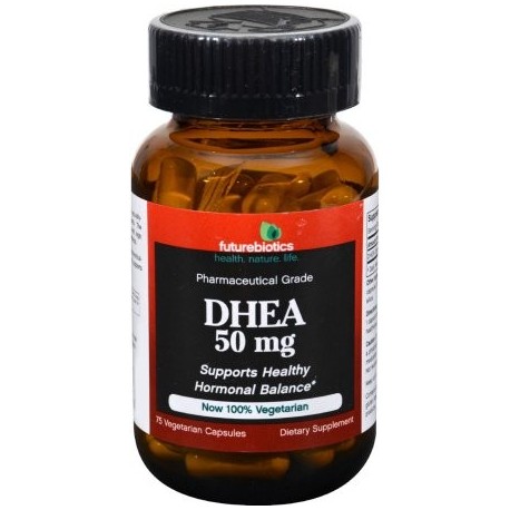 Futurebiotics DHEA - 50 mg - 75 Vegetarian Capsules - (Pack of 2)
