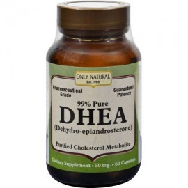 ONLY NATURAL DHEA - 50 mg - 60 Cápsulas - (Pack de 2)