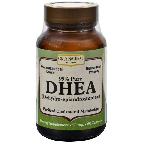 ONLY NATURAL DHEA - 50 mg - 60 Cápsulas - (Pack de 2)