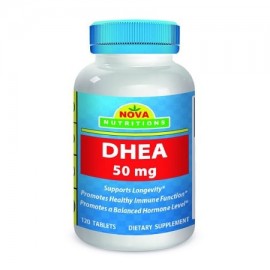 Nova Nutritions DHEA 50 mg Comprimidos Suplemento 120 - Compatible con los niveles de hormonas balanceadas para los hombres y