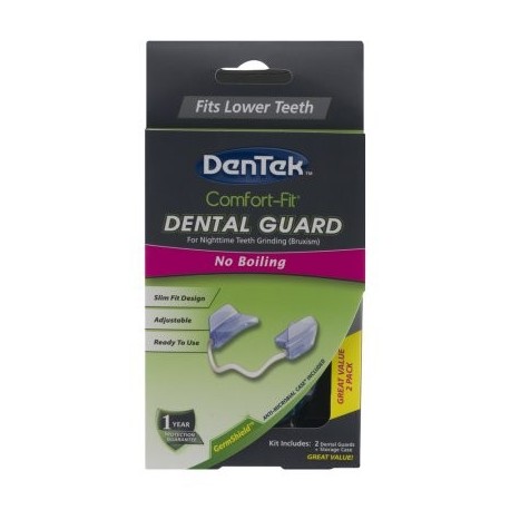 DenTek Dientes de ajuste cómodo Guardia dental para la noche de molienda 2.0 CT