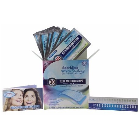 Sparkling White Smiles Dientes premium tiras blanqueadoras 30 Resultados Minuto - Dientes Blanqueamiento profesional y rápido 