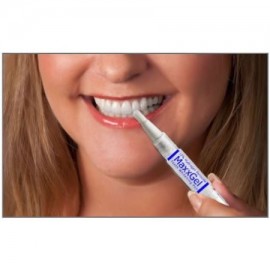 MaxxGel Dientes que blanquean la pluma. 12% de peróxido de hidrógeno para blanquear los dientes en cualquier momento- Paquete 