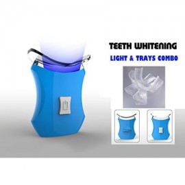 Para blanquear los dientes acelerador de luz 6 X más potente con 2 Trays- PAQUETE DE VALOR